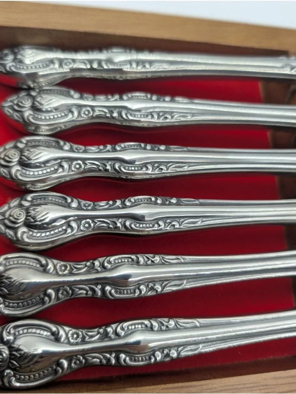Set 6 Washington Forge Charleston Knives steak Japan Stainless Flatware w/box